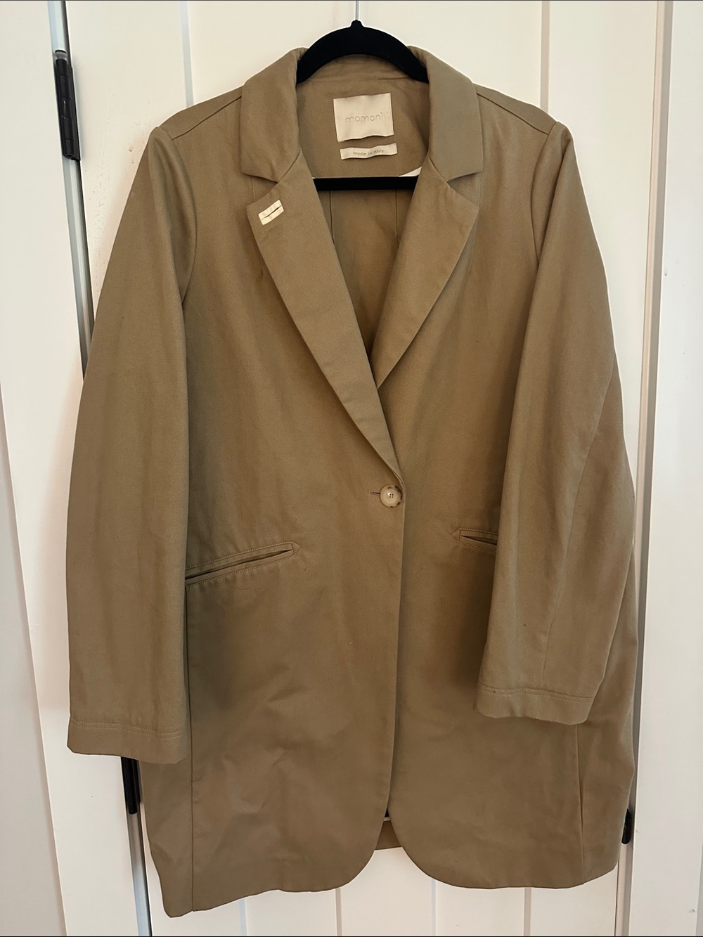 Women's summer tan Single-Button Blazer Coat